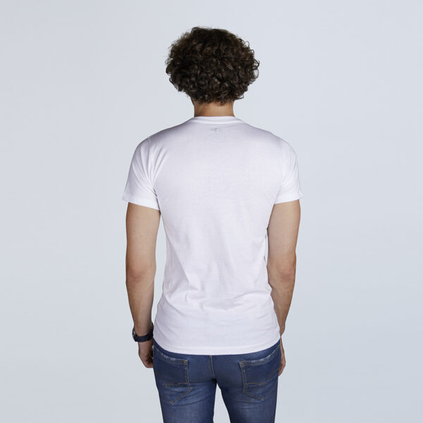 Men’s Half Sleeve White Designer Print T-Shirt