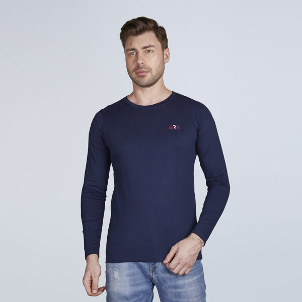 ERA Solid Men’s Full Sleeve Round Neck T-Shirt