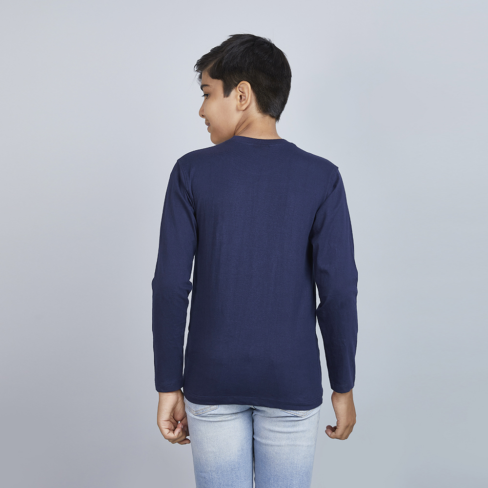 Boy’s Blue Graphic Print Crew Neck T-Shirt